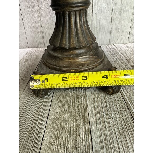 Vtg Resin Decorative Footed Bowl Classic Home Decor 9" Tall 10" Diameter Col C - Picture 9 of 10